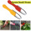 Garden Weeder Tool for Root Removal with Ergonomic Hand Puller Iron Fork Yellow Gardening 5