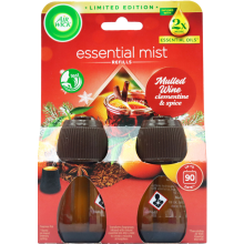 2 x Air Wick Essential Oil Mist Refill - Mulled Wine (Clementine & Spice)