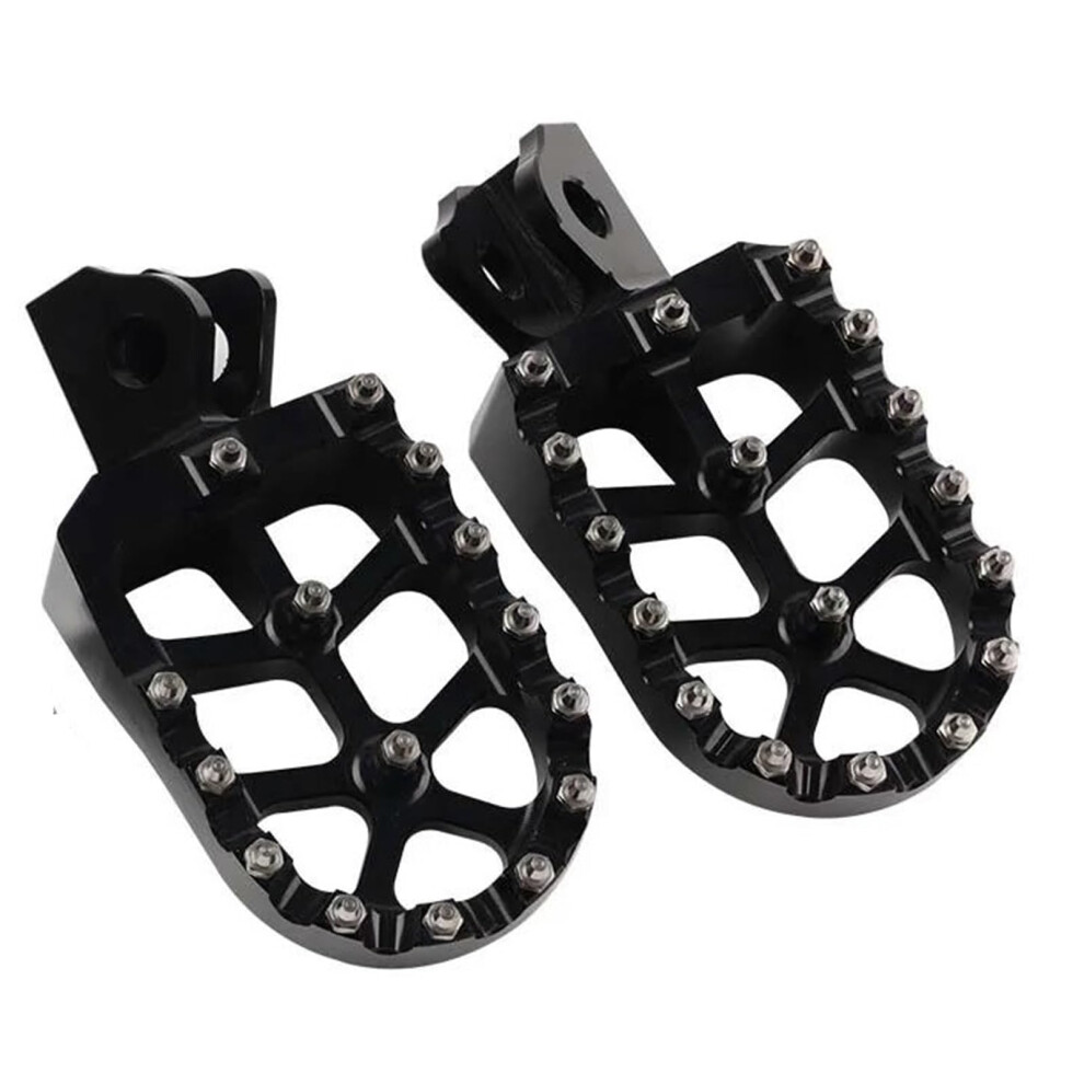 Motorcycle Foot Pegs For Kawasaki Kx Klx, Aluminum Alloy Antislip Footrest, Offroad Pedals Black 9113335553613