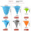 Silicone Collapsible Funnel Set 3 Pack, MultiSize Folding Kitchen Funnels for Liquid Transfer 2