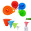 Silicone Collapsible Funnel Set 3 Pack, MultiSize Folding Kitchen Funnels for Liquid Transfer 1