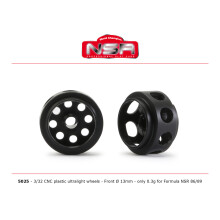 NSR 3/32 CNC Formula NSR Ultralight Front Wheels 13'' Dia. NSR5025 1:32 Scale