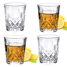 Shot Glass Set 60ml Crystal Clear Heavy Base Tequila Glasses Dishwasher Safe Gift Pack of 4