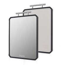 Stainless Steel and Wheat Straw DoubleSided Cutting Board 16x11 NonSlip KnifeFriendly Kitchen