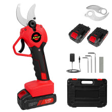 21V Cordless Electric Pruning Shears with 2Ah Battery, Brushless Motor SK5 Blades for Gardening