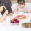 Glass Salad Bowl Set with Decorative Daisy Pattern, Stackable for Fruit, Snacks and Desserts 4