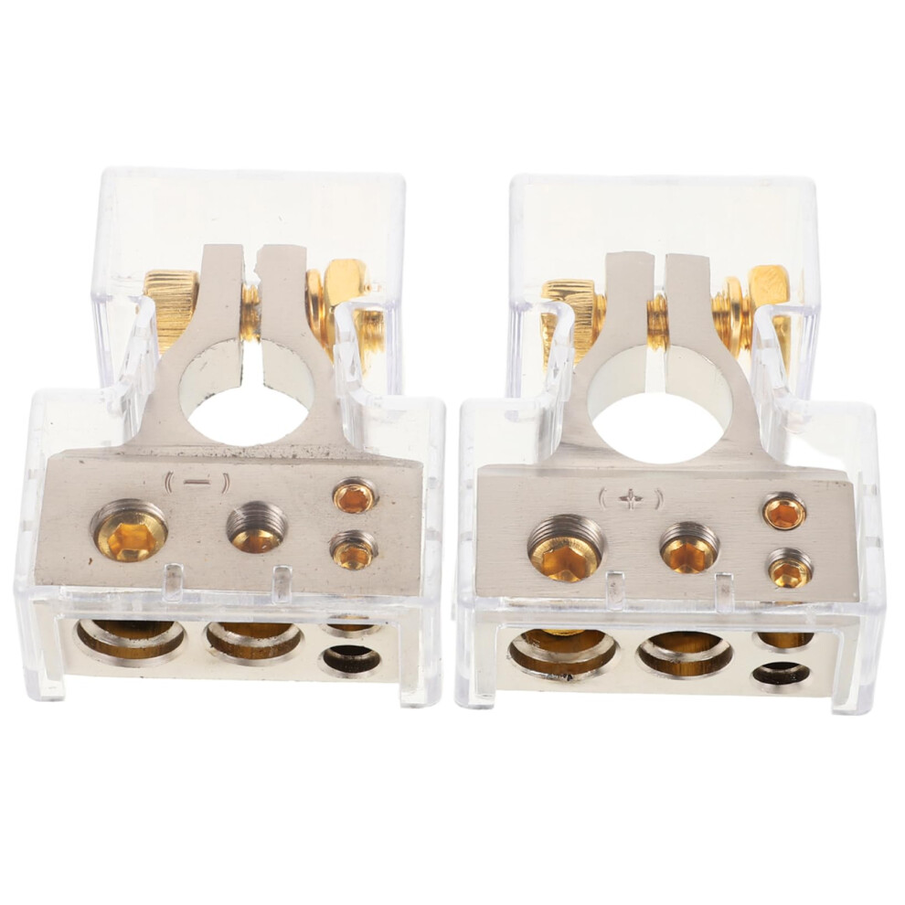 Car Battery Terminal Connectors Heavy Duty Clamps For Post 12V With Protective Covers 9113335554993