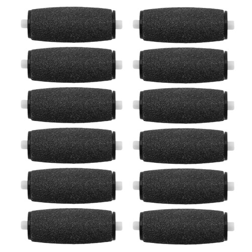 12pcs Electric Foot File Replacement Rollers for Effective Callus Removal and Smooth Feet