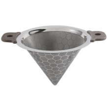 Stainless Steel Funnel with DualLayer Fine Tea Strainer for Coffee, Spices and Kitchen Use