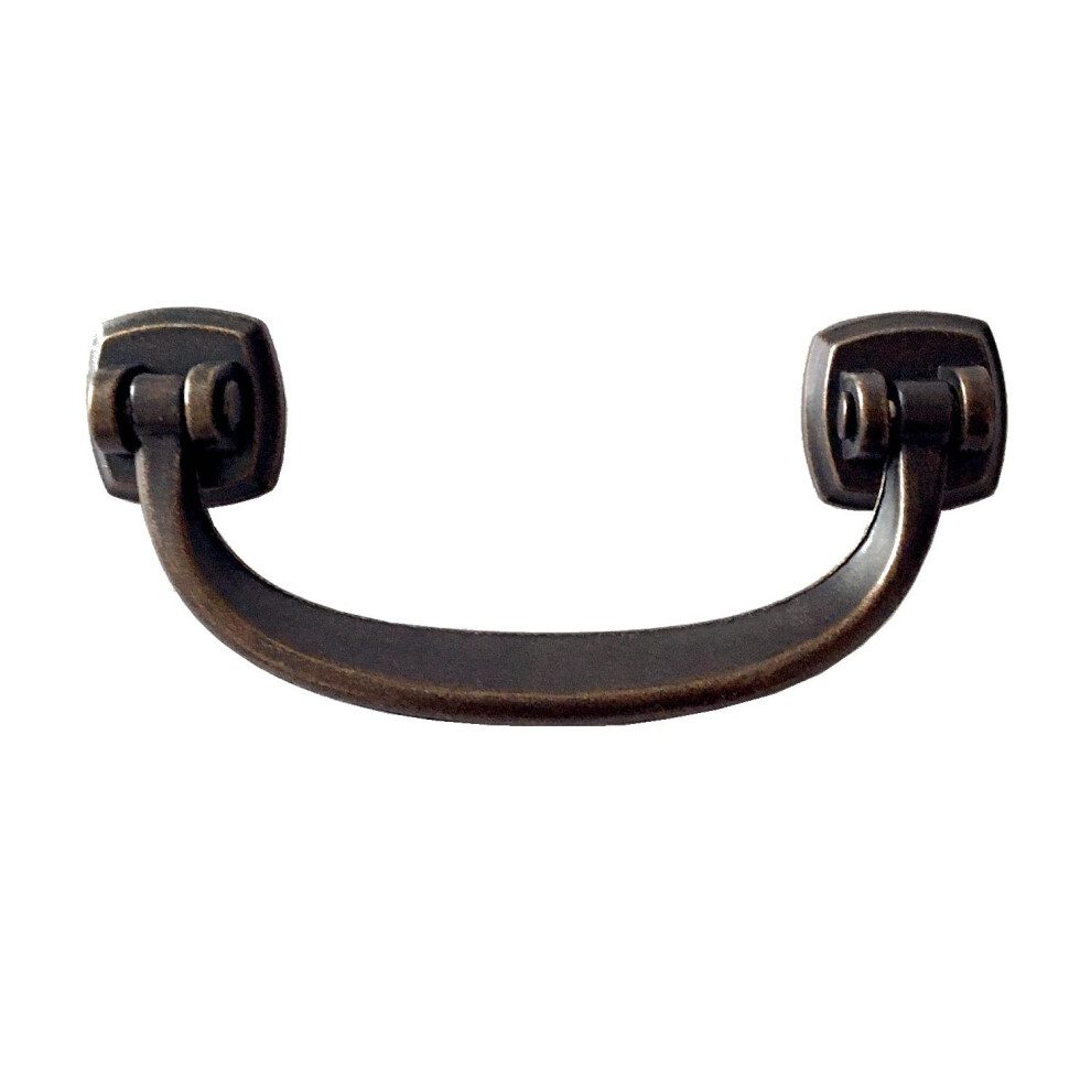 Vintage Antique Bronze Bail Drawer Pull 92Mm Zinc Alloy Cabinet Handle For Furniture Upgrade 9070919743733