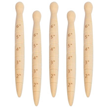 Garden Dibber 8 Inch Wooden Planting Tool with Precision Depth Scale and Ergonomic Grip for Gardening