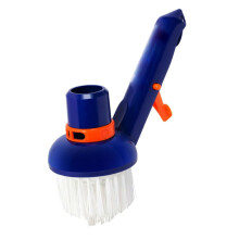 Pool Vacuum Brush for Deep Corner Cleaning, Small Suction Head Pool Steps Scrubber Replacement