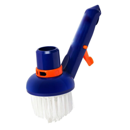 Pool Vacuum Brush for Deep Corner Cleaning, Small Suction Head Pool Steps Scrubber Replacement