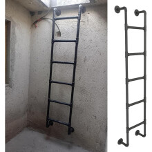 Fire Escape Ladder for Basement Window – Rustproof 330lbs Capacity with NonSlip Pedals 195cm