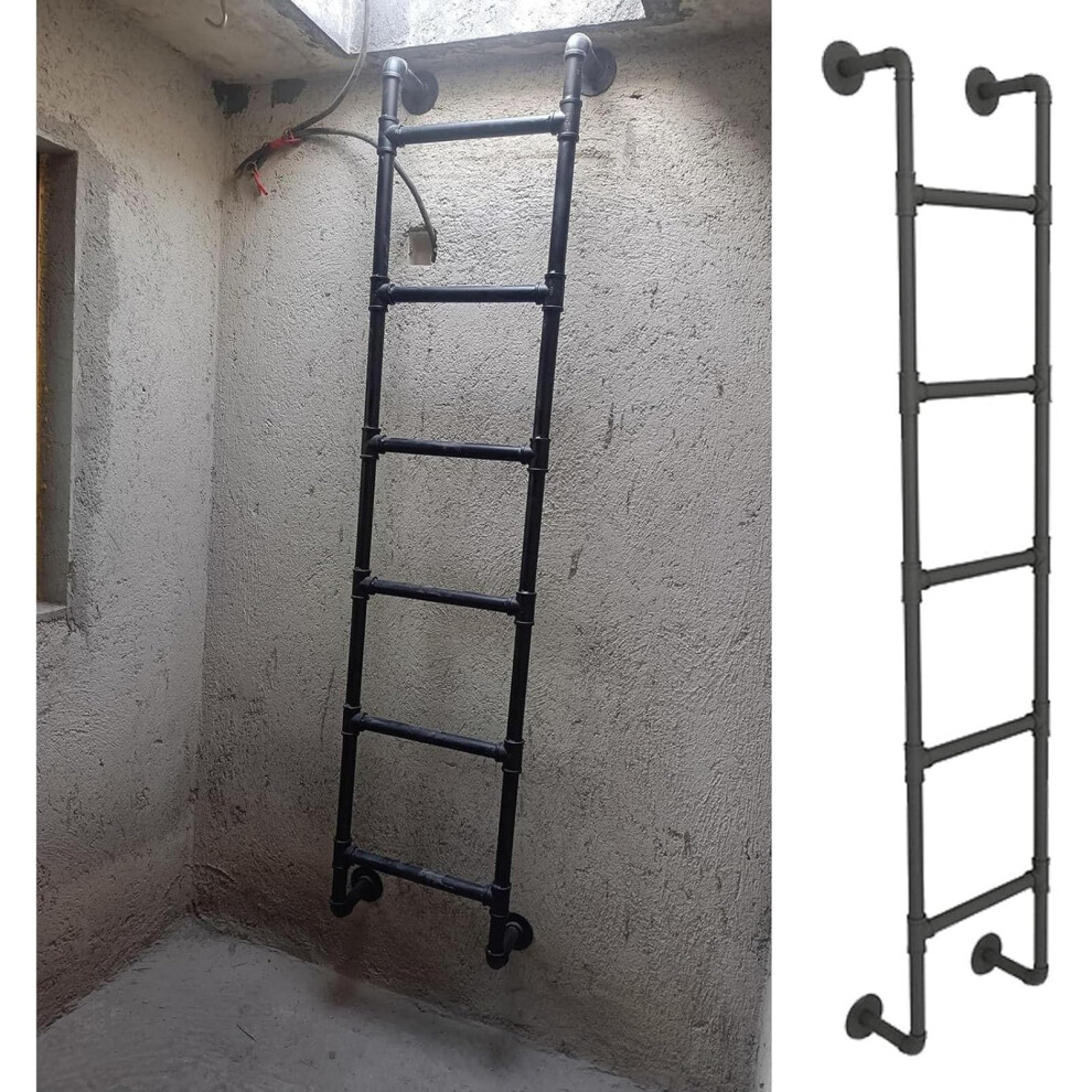 Fire Escape Ladder For Basement Window Â Rustproof 330Lbs Capacity With Nonslip Pedals 195Cm 9070919744235