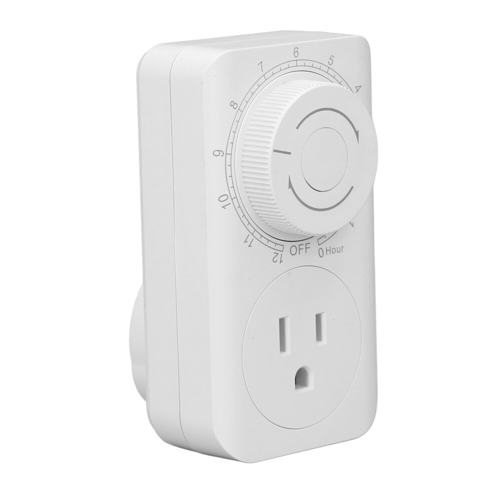 Adjustable 13 Hour Mechanical Outlet Timer With Easy Mode Switching And Energy Saving Design For Home Appliances 9053599018162