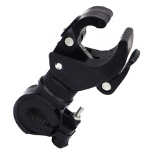 Bike Flashlight Holder with Secure Grip, Rotating ABS Bicycle Handlebar Mount for Night Riding