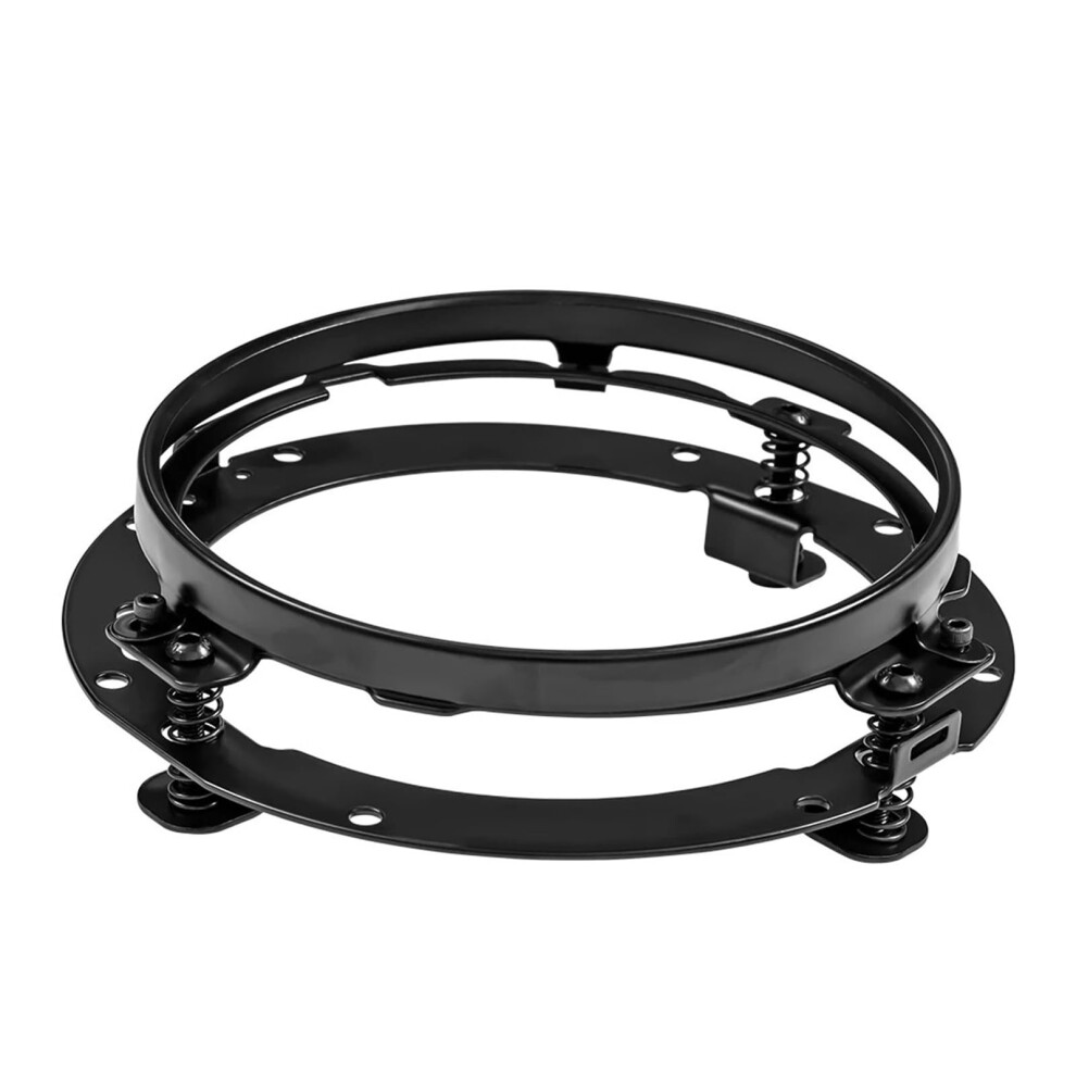 Headlight Mount Bracket With Round Ring For Wrangler Jk And Suzuki Samurai, Durable 1Pc Black 9455672684040