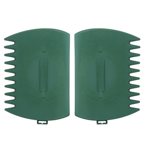 Leaf Scoops Garden Leaf Grabber 2pcs Large Plastic Hand Rake with Adjustable Handle Straps for Yard Cleanup