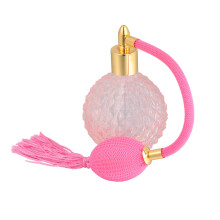 Vintage Perfume Bottle 100ml Refillable Glass Spray Atomizer Pineapple Design for Home and Travel