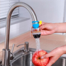 Faucet Water Filter with Advanced Carbon Filtration, Kitchen Tap Purifier for 16mm23mm Faucets, Blue