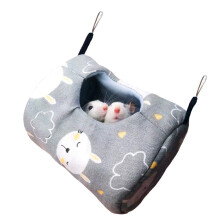 Small Animal Hammock Warm Fleece Hanging Bed for Hamsters Guinea Pigs Chinchillas Rats Squirrels