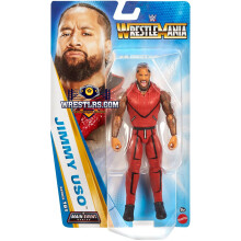 Mattel WWE Jimmy USO Actionfigur, Main Event Serie #161, 15 cm Sammlerstern mit 14 Gelenkpunkten