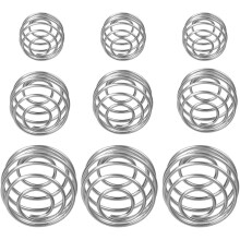 9 Pcs 304 Stainless Steel Protein Shaker Balls, Smooth Mixing Blender Ball Replacement, 3 Sizes