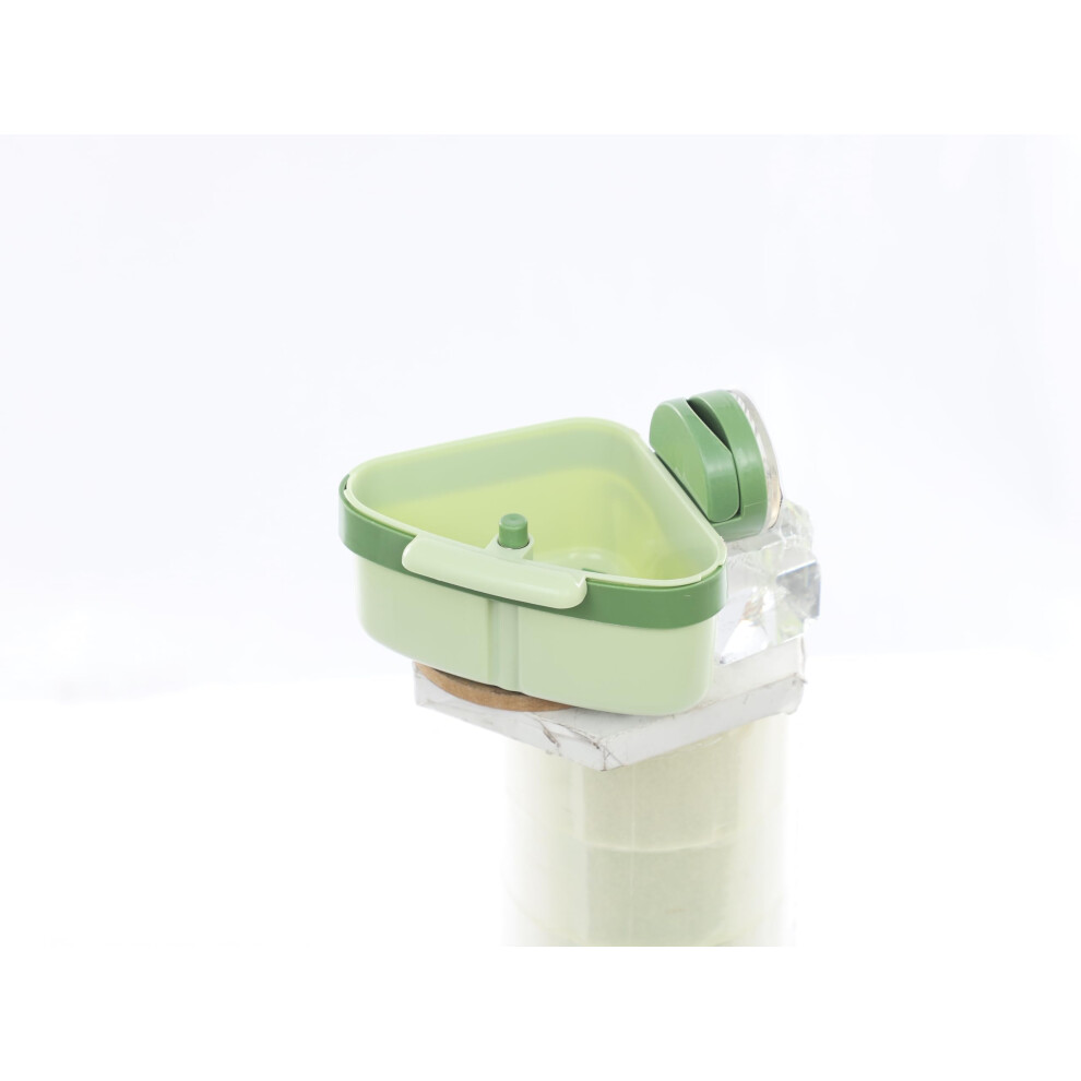 Corner Sink Strainer Basket With Suction Cup, Automatic Dumping Food Waste Catcher, Green 9053599019152