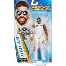 Mattel WWE Jey USO Actiefiguur, Main Event Series #161, 15 cm Verzamelfiguur met 14 Beweegpunten