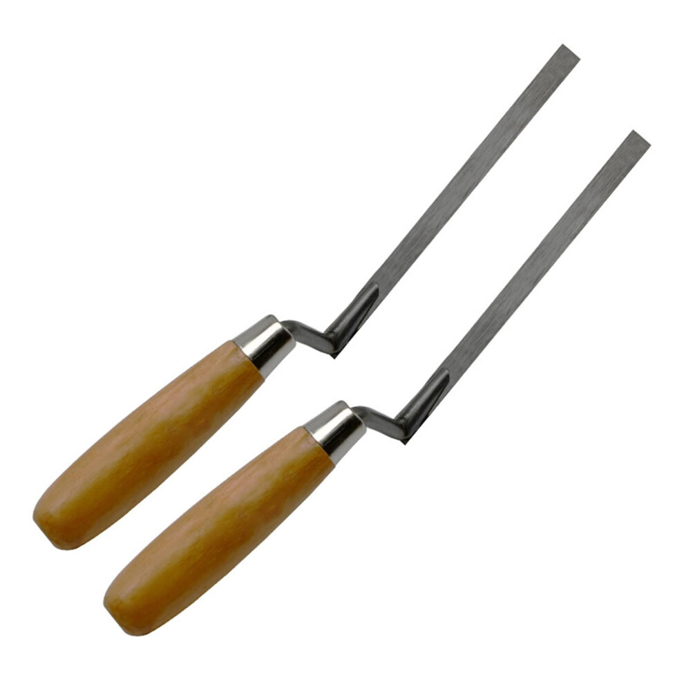 2Pcs Stainless Steel Plastering Trowel Set With Wooden Handle For Bricklaying And Mortar Finishing 9455672684804
