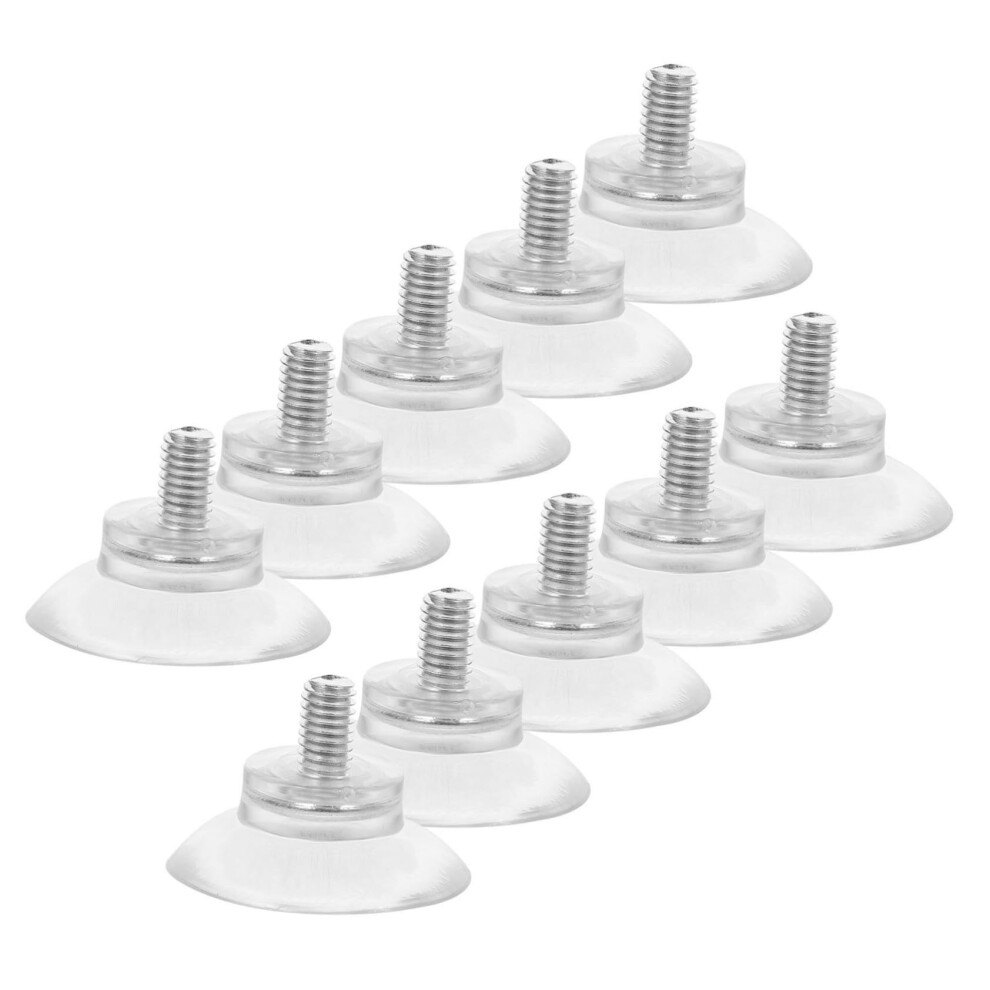 10Pcs Heavy Duty Suction Cups With Screws Clear Pvc For Glass Mounting Windows And Doors 9455672684835