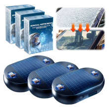 Electromagnetic Snow Remover with Instant Ice Melting, 360 Car Windshield Deicer, Solar Rechargeable, Dark Blue, 3 PCS