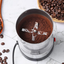 Electric Coffee Grinder Stainless Steel with 4 Blades, 10s Fast Grinding for Spices Herbs Nuts