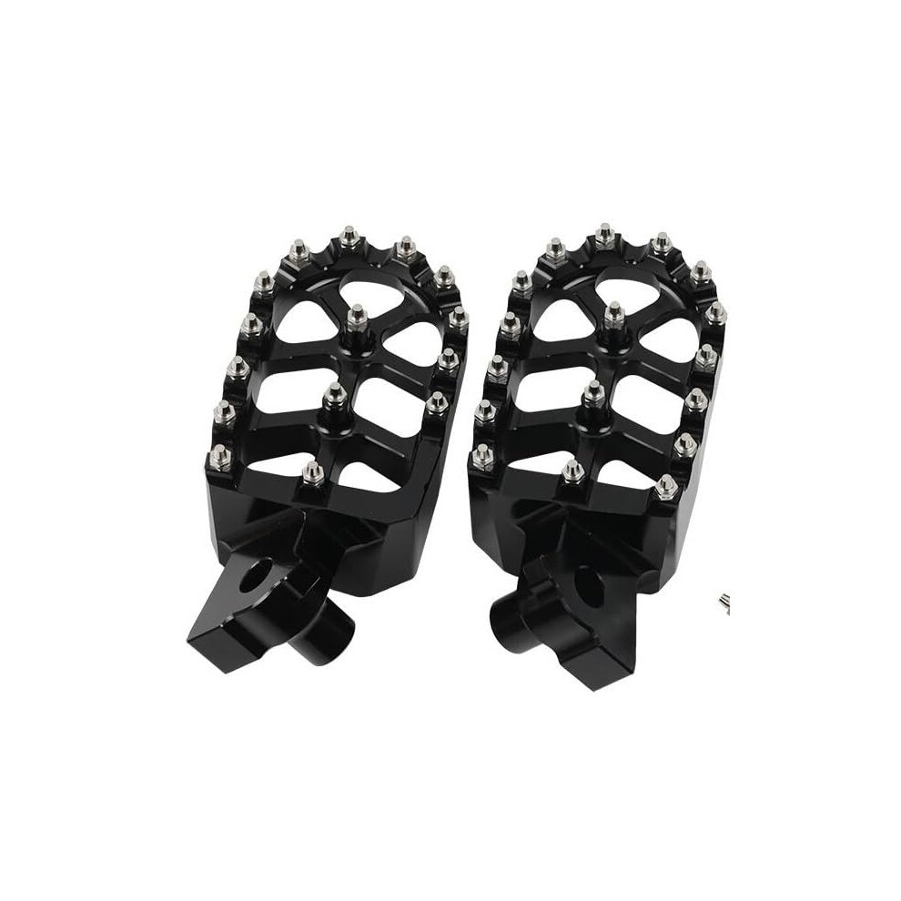Foot Pegs Aluminum Enhanced Comfort For Yamaha Tenere 700 Xtz 700 20192024 Black 9053599019855