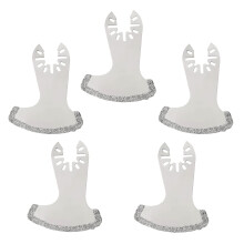 5 Pcs Diamond Oscillating Tool Blades for Fast Grout Removal and Precise Tile Cutting