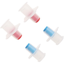 4PCS Cupcake Corer and Plastic Pastry Hole Cutter with Plunger for Quick Filling Red and Blue
