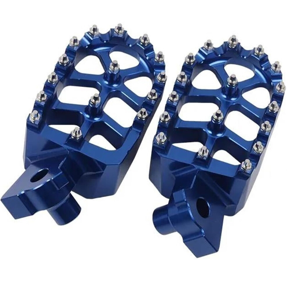 Motorcycle Foot Pegs Aluminum Antiskid Offroad Dirt Bike Footrests For Wr250r Wr250x Blue 9070919746482