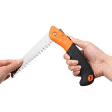 6 Inch Folding Hand Saw with TripleCut Fast Cutting and NonSlip Grip for Gardening Camping