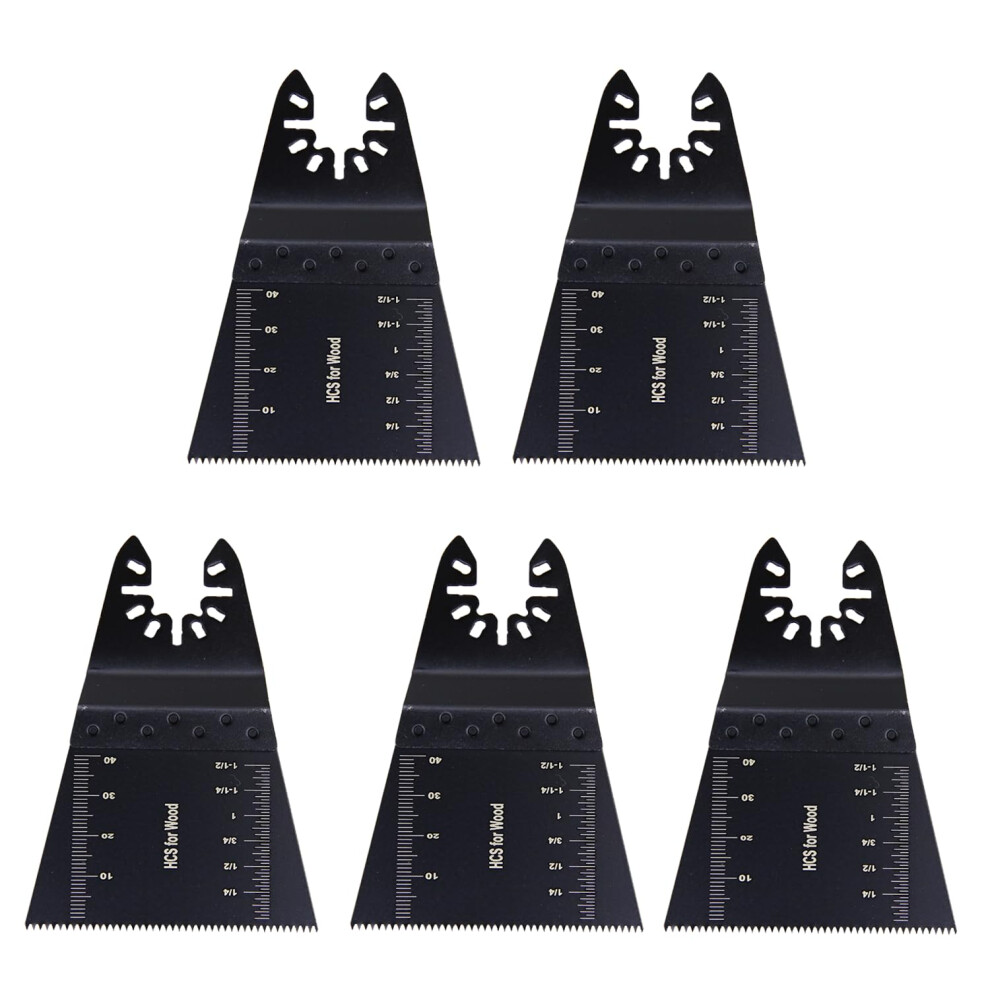 65Mm Oscillating Saw Blades For Wood Plastic Metal, Carbon Steel Multitool Blades 5 Pack 9053599020240