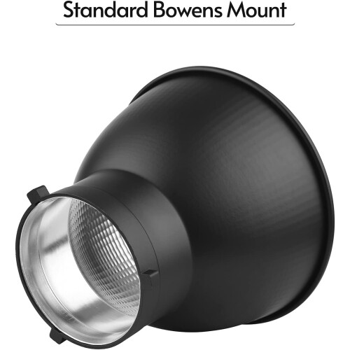 7 Inch Studio Strobe Light Reflector with Silver Interior Compatible with Bowens Mount for Soft Uniform Lighting 2