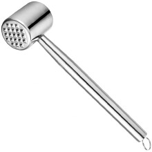 Meat Tenderizer Mallet with Deep Nail Texture, Heavy Duty 304 Stainless Steel for Steak and Chicken