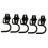 5pcs Garage Tool Organizer with Heavy Duty Wall Mounted Hooks for SpaceSaving Storage 1