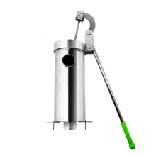 Heavy Duty Stainless Steel Manual Water Pump with Deep Suction for Well Irrigation and Construction