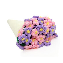 Knitted Throw Blanket with Rose Bouquet Design, Floral Decorative, AllSeason Comfort, 110cm F