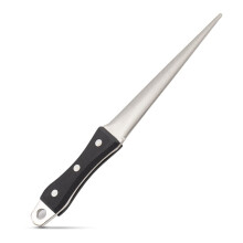 Professional Diamond Coated Knife Sharpener Rod with Tapered Steel for Kitchen and Outdoor Use