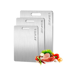 Stainless Steel Cutting Board Hygienic ScratchResistant Dishwasher Safe for Kitchen or Camping 11.4x8in