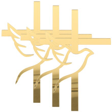 Elegant Golden Acrylic Cross Dove Baptism Cake Topper for Wedding Christening Decoration