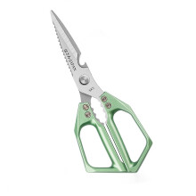 Heavy Duty Rustproof Kitchen Shears SK5 Steel for Meat Poultry Vegetables Dishwasher Safe Green