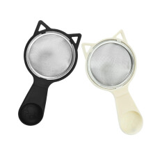 2Pcs Stainless Steel Strainer Spoon with Fine Mesh Skimmer Ladle for Cooking, Frying and Soups
